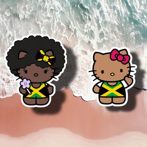 Jamaica Cat Vinyl Sticker