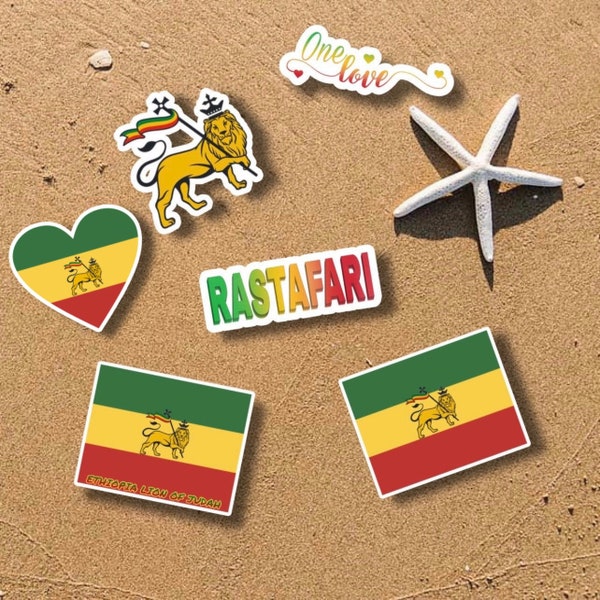 Rastafarian Vinyl Stickers