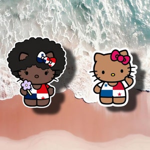 Panama Cat Vinyl Sticker