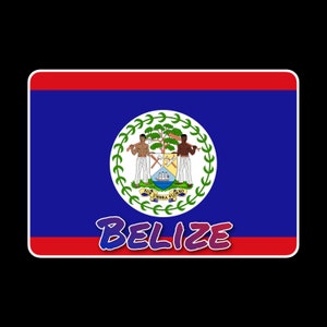 Belize Vinyl Stickers - Etsy