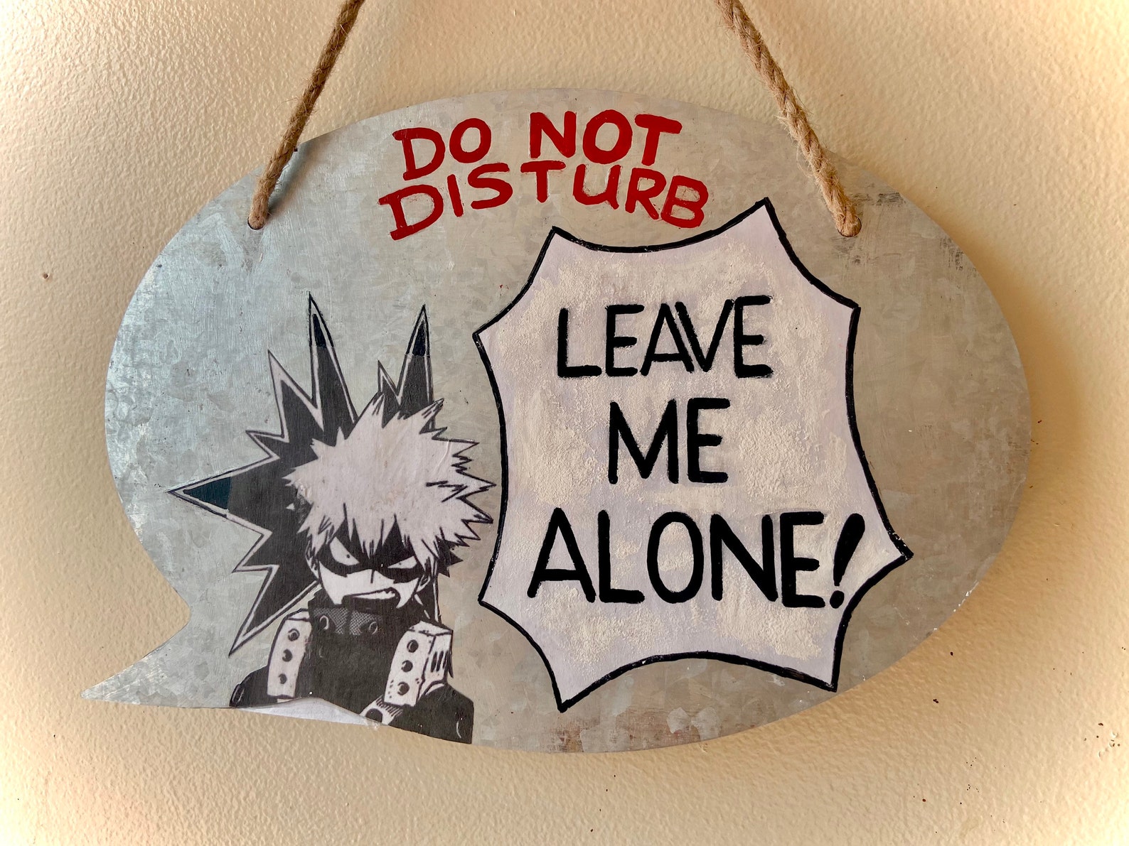 Anime Do Not Disturb Door Sign / Anime Decor / Do Not Disturb Etsy UK