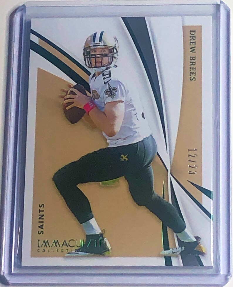 Drew Brees 2021 Rare Immaculate Collection Football Card 82 image 1