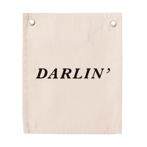 Darlin" Canvas Wall Banner | Ranch & Southern Décor
