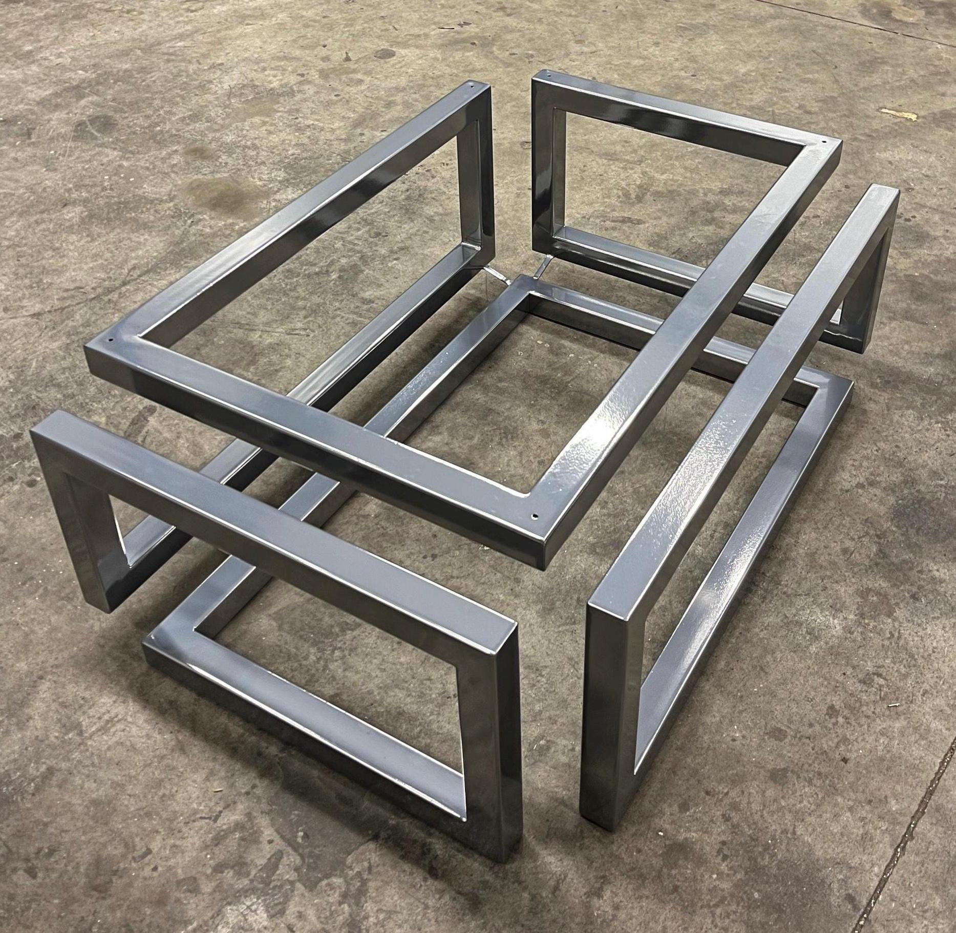 Table Basse Métal Chrome