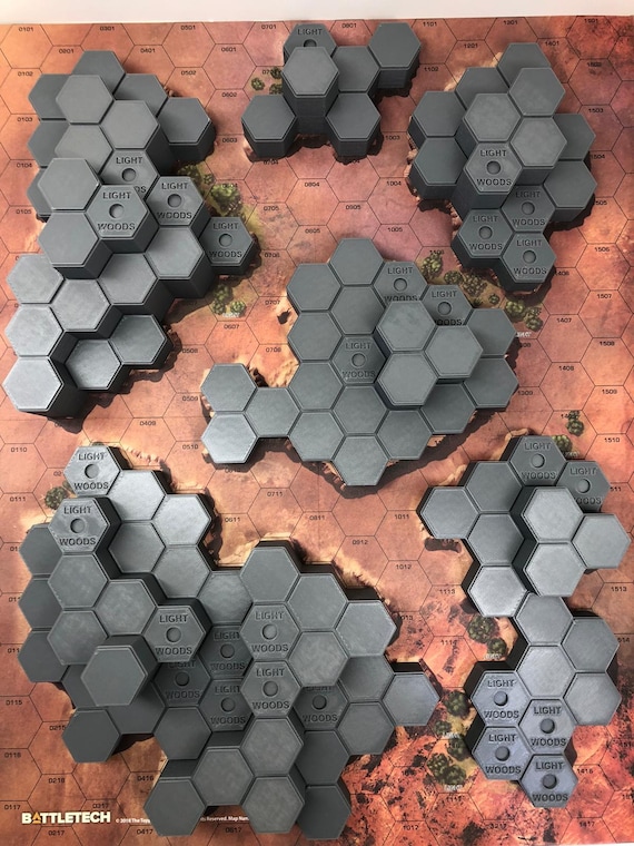 Hills for Desert #3 Mapsheet | 3d-printed Terrain Compatible