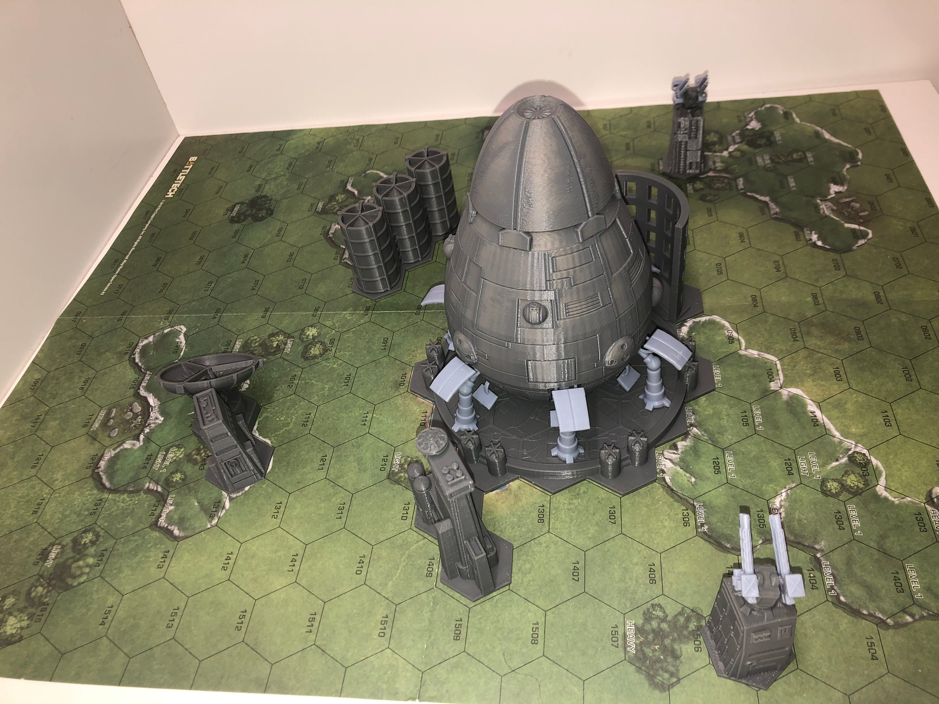 Battletech Base Turrets Spaceport Base and Dropship | Compatible With Battletech / American ...