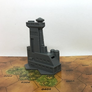 Spaceport Control Centre - Mapscale Buildings compatible with Battletech / American Mecha