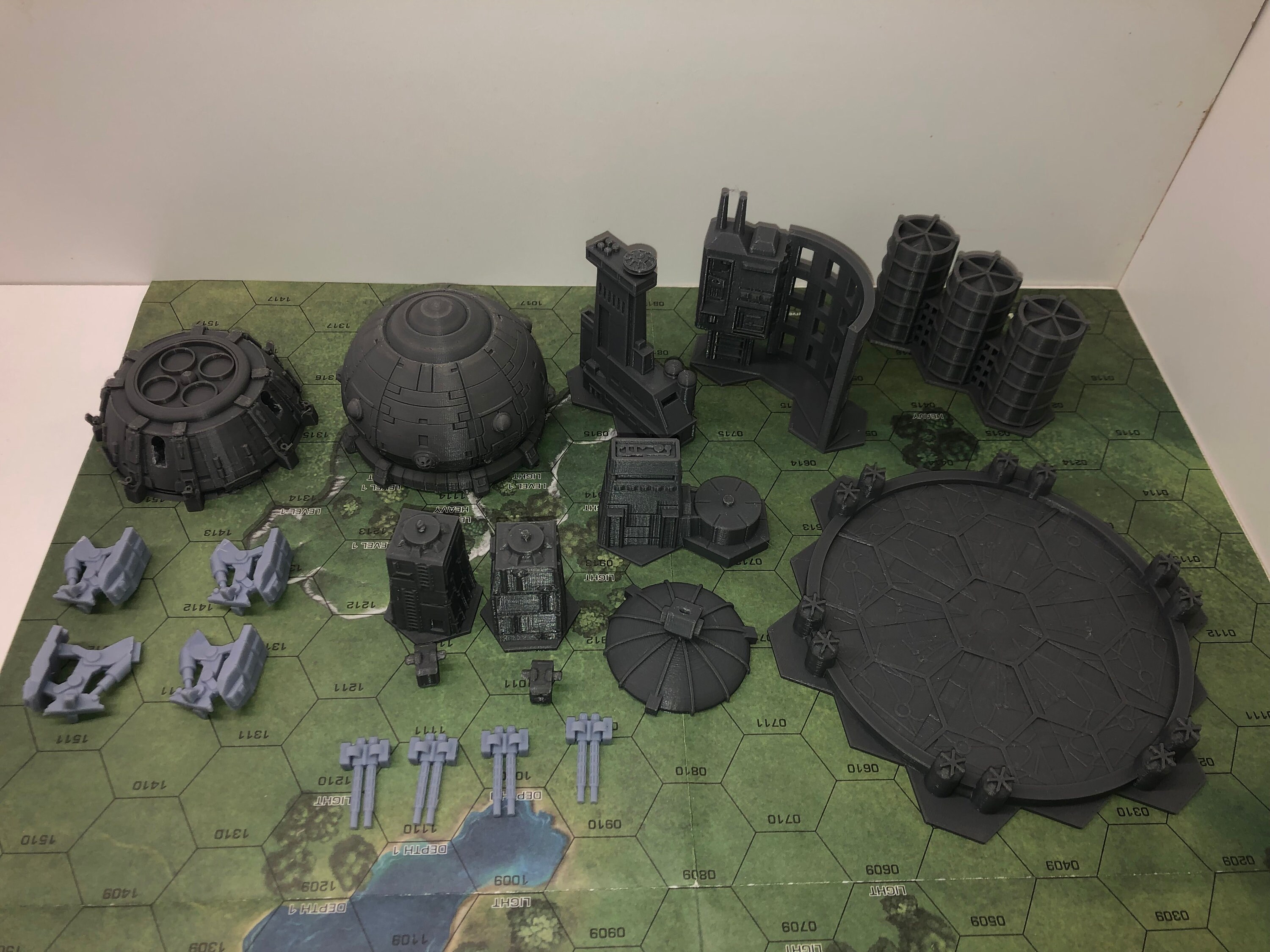 Battletech Base Turrets Spaceport Base and Dropship | Compatible With Battletech / American ...