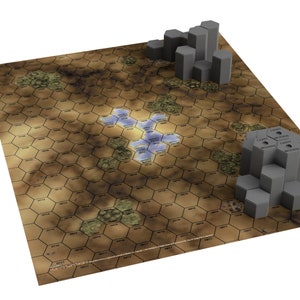Hügel für Standard BT Mapsheet + CityTech Mapsheet | 3D-gedrucktes Gelände kompatibel mit BT / American Mecha