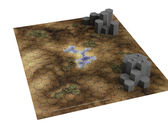 Standard Mapsheet Citytech BATTLETECH TERRAIN collines - Etsy