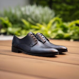Black cap toe dress shoes hot sale