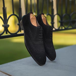Mens black suede shoes uk clearance