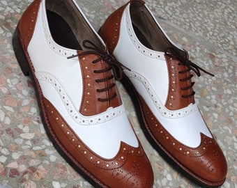 Oxford Brown Wingtips Brouge Shoes for 