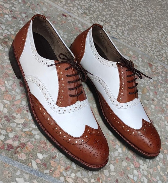 Pure handgemaakte lederen Oxford schoenen voor mannen geschenken voor hem Schoenen Herenschoenen Oxfords & Wingtips 