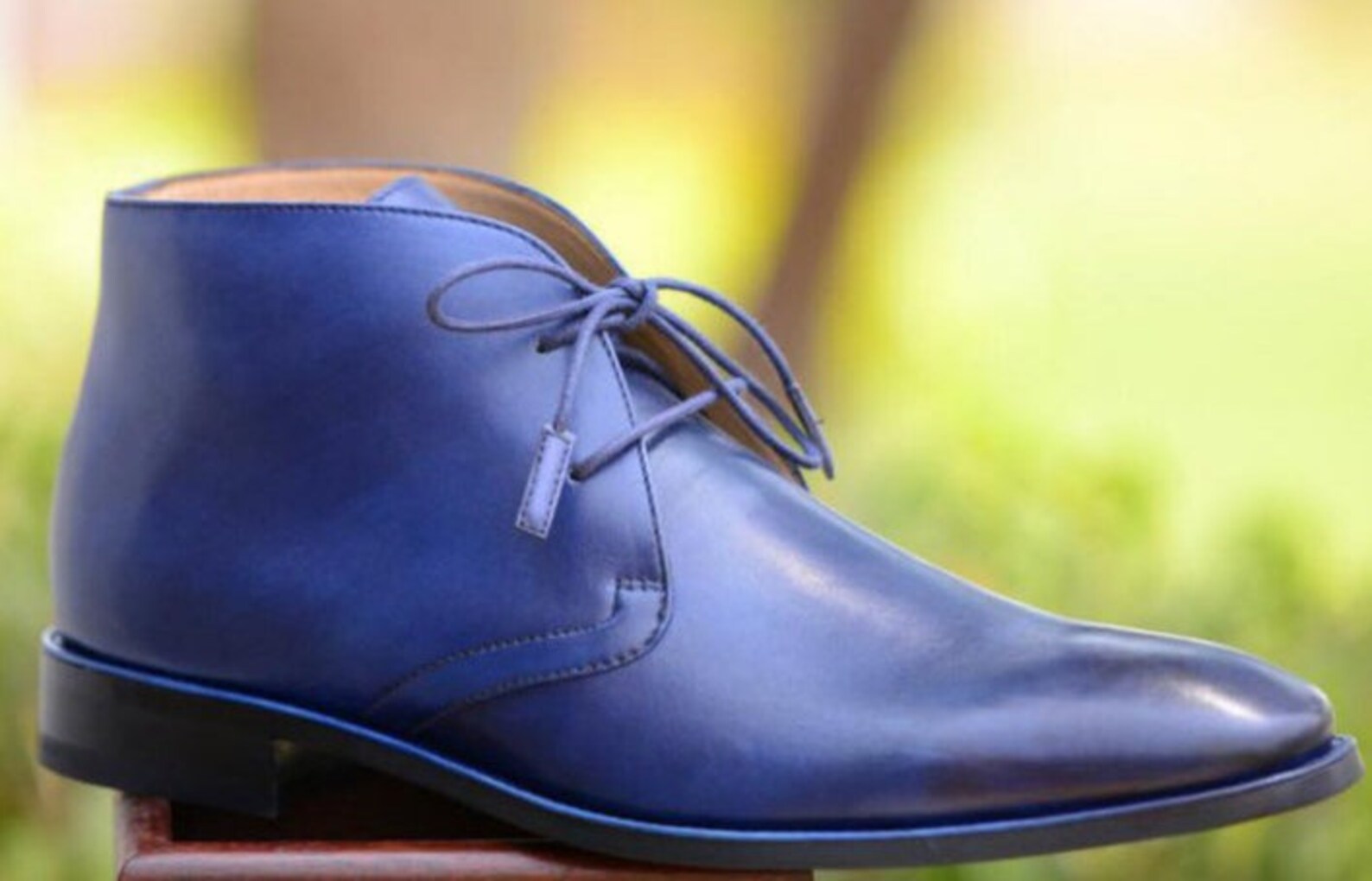 mens navy chukka boots