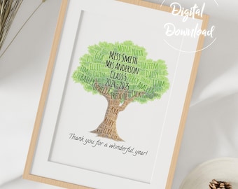 Regalo de fin de curso personalizable - Árbol