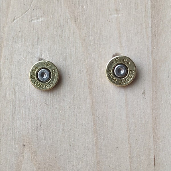 9mm Gold Studs with Silver Primer