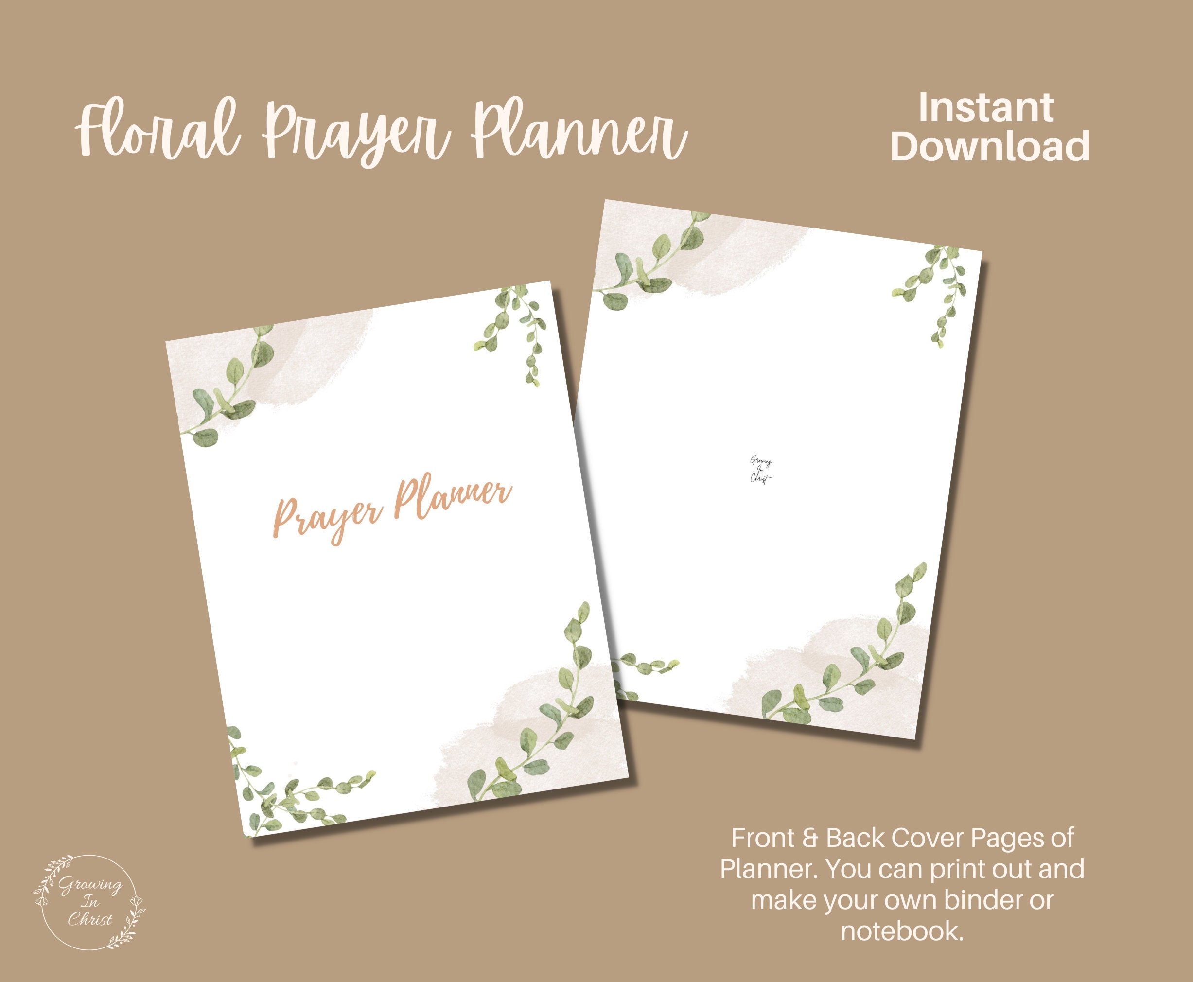 Floral Prayer Planner / Prayer Journal / Instant Download - Etsy