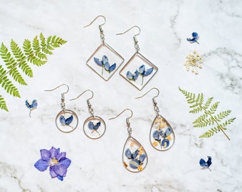 Lupine Resin Earrings