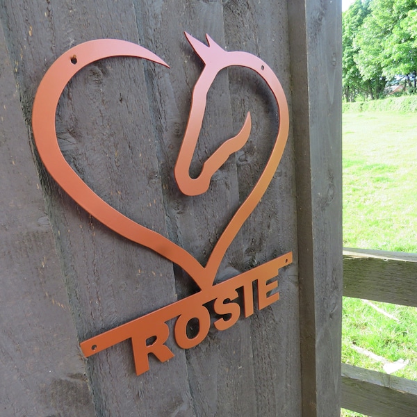 Personalised Horse Stable Sign | Horse Name Sign | Custom Metal Sign | Personalised Gift | Stable Door Sign
