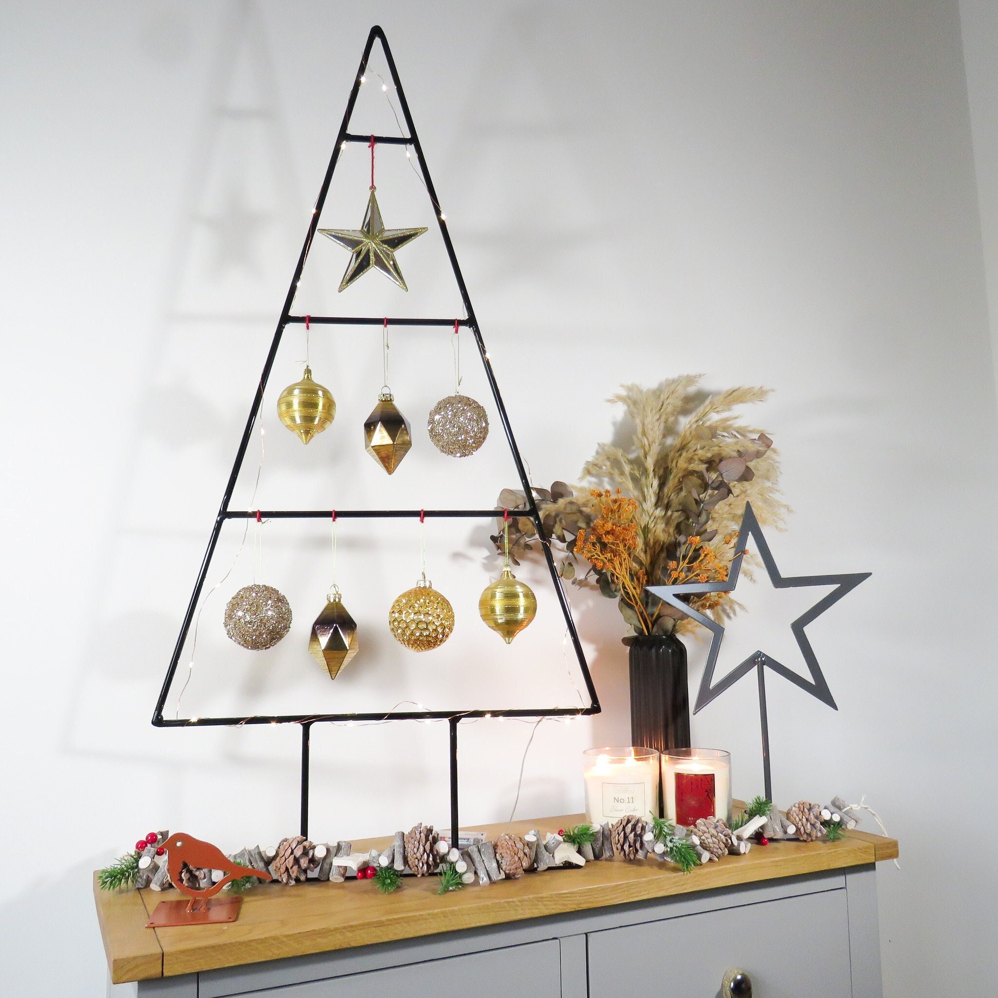 modern metal christmas tree