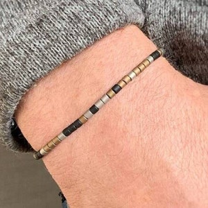 Mens Custom Bracelet MORSE CODE Bracelet Gift For Boyfriend Gift Husband Anniversary Gift Personalised Jewellery For Men Friendship Bracelet
