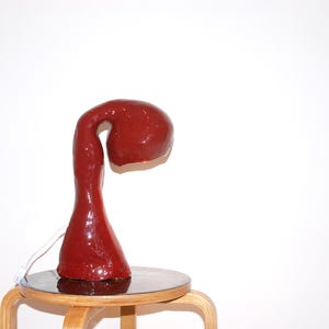 Hestian Light Series by Studio Chora, Table Lamp, NEW Deep Merlot Lacquer Color, Made-To-Order