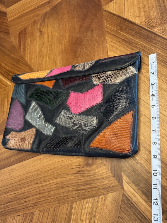Vintage Patchwork Clutch - image 3