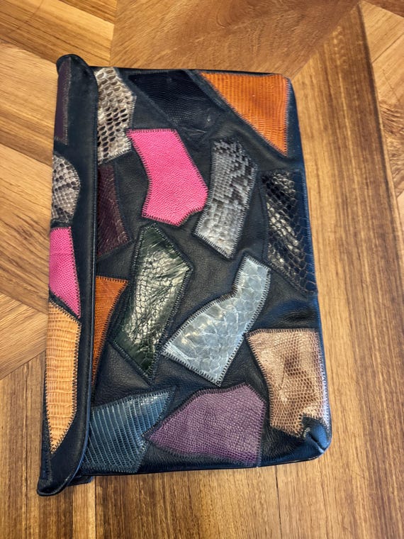 Vintage Patchwork Clutch - image 2
