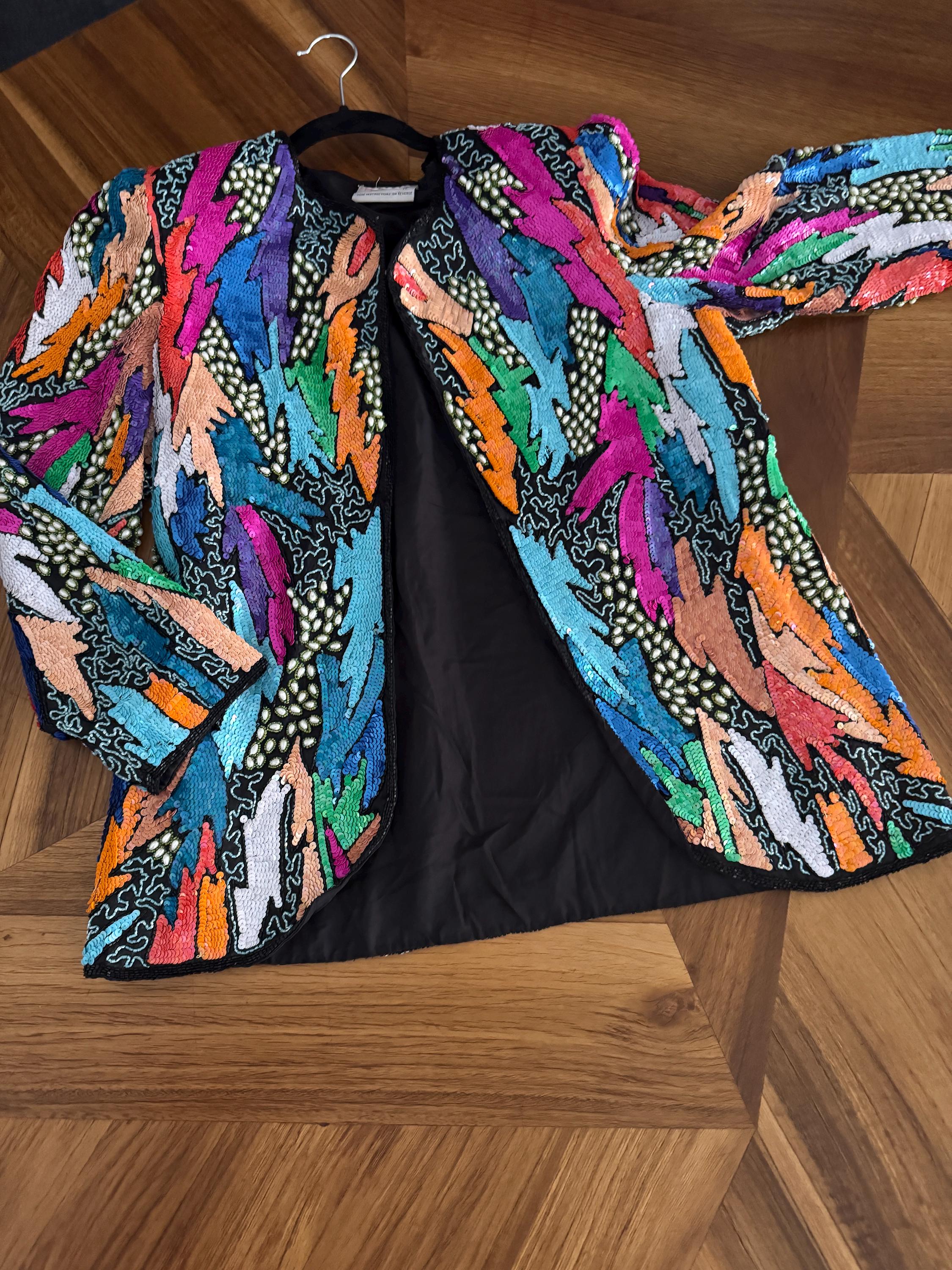 Vintage Sequin Jacket by Maple - Etsy