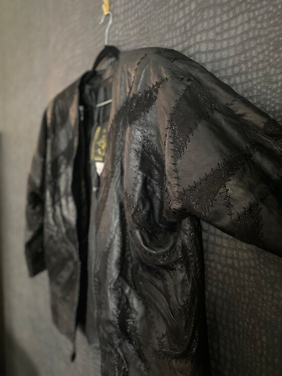 Vintage Leather Patch Jacket - image 6