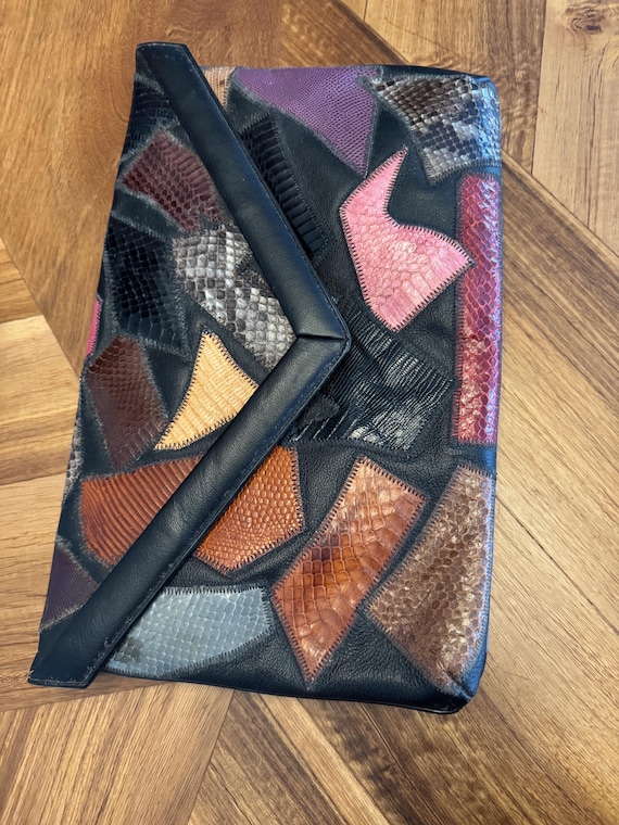 Vintage Patchwork Clutch - image 1