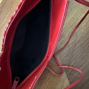 Beautiful Vintage Red Leather Purse image 6