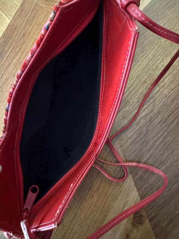 Beautiful Vintage Red Leather Purse - image 6