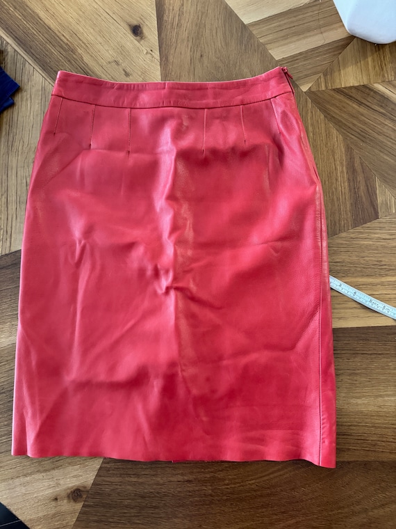 Vintage Genny Leather Skirt (Made in Italy)