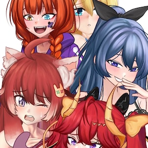 Disegno digitale anime personalizzato su commissione SFW/NSFW, personaggio originale OC, fanart, ritratto, coppia, chibi, vtuber, icona, pfp immagine 9