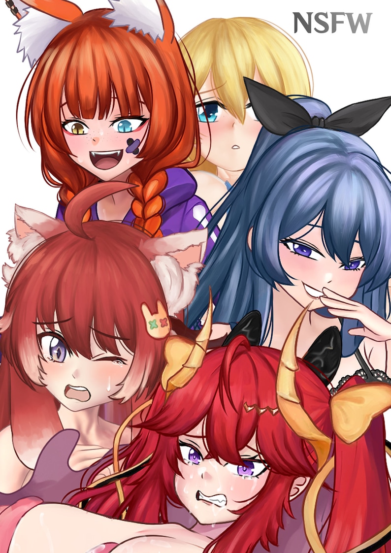 Disegno digitale anime personalizzato su commissione SFW/NSFW, personaggio originale OC, fanart, ritratto, coppia, chibi, vtuber, icona, pfp immagine 9