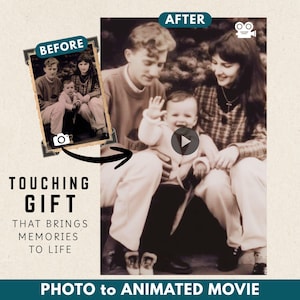 Turn Your Photo into a Heartfelt Animated Video | Make Old Memories Come Alive | Emotional Family Gift | Custom Digital Keepsake