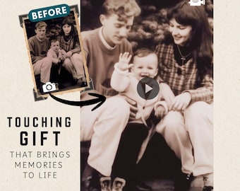 Turn Your Photo into a Heartfelt Animated Video | Make Old Memories Come Alive | Emotional Family Gift | Custom Digital Keepsake
