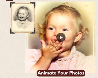 Custom Animated Video Card | Photo into Video | Bring Memories Back to Life | Revive Best Moment | Make Photo Alive | AI Digital Downloads