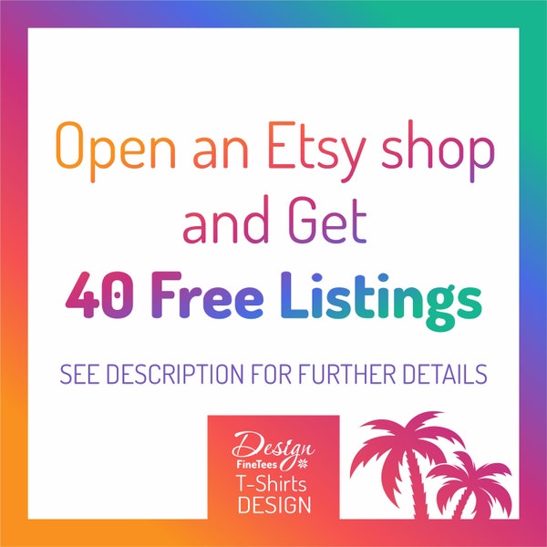Get 40 Free Listings, Link in Description | Etsy Referral Link | 40 Free listings | New Etsy Store | Opening a new shop | Open Etsy Store