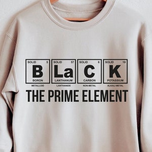 Schwarz The Prime Element svg, schwarzer Stolz svg, schwarzer Geschichtsmonat svg, schwarzes Periodensystem, schwarze Frauen, schwarze Männer, digitaler Download svg