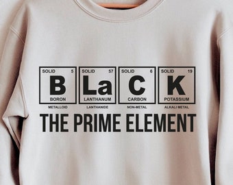 Black The Prime Element svg, Black pride svg, Black history month svg, black periodic table, black women, black men, digital download svg