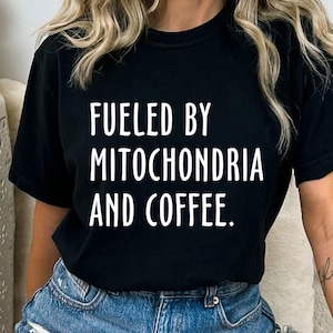 Fueled By Mitochondria And Coffee Svg, Science Teacher Svg, Funny Science Svg, Biology Svg, Science Svg, Cricut Cut File, Sublimation Png