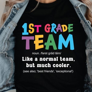 First Grade Team Svg, 1st Grade Svg,  Hello 1st Grade, Back To School Svg, First Day Of School Svg, Cricut Cut File, Sublimation Png