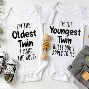 Twins Bundle Svg, Najmłodszy bliźniak Svg, Najstarszy bliźniak Svg, Dopasowanie rodzeństwa Svg, Zjazd rodzinny Svg, Plik Cricut Cut, Sylwetka, Sublimacja PNG