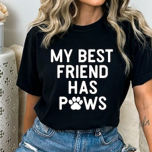 私の親友には足跡がある SVG、猫のお母さん SVG、犬好き SVG、足跡 SVG、救助動物 SVG、ペット SVG ファイル、シャツ用犬 SVG、Png、Cricut