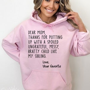 Cara mamma, grazie per aver sopportato bambini viziati come i miei fratelli, adoro il tuo Svg preferito, divertente festa della mamma, Cricut, sublimazione Png