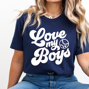 Liebe meine Jungs SVG, Baseball Mama SVG, Baseball Shirt SVG, Png Eps, Cricut Cut Datei, Sublimation Png