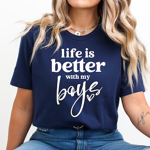 Das Leben ist besser mit meinen Jungs Schneidedatei für Cricut, Sublimation, Silhouette, Schneidedatei für Cricut, Sublimation